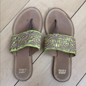 Jasper Jagger Women's Sandals - Gold and Brown